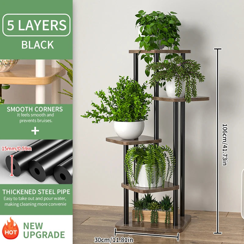 Multi-Level Flower Pot Storage & Display Shelf