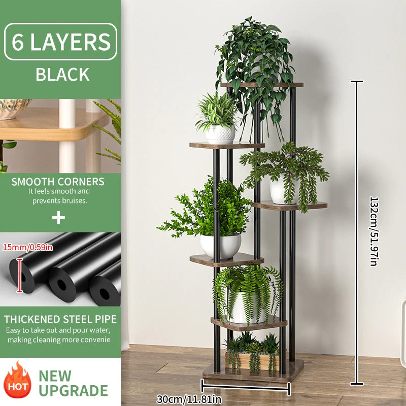 Multi-Level Flower Pot Storage & Display Shelf