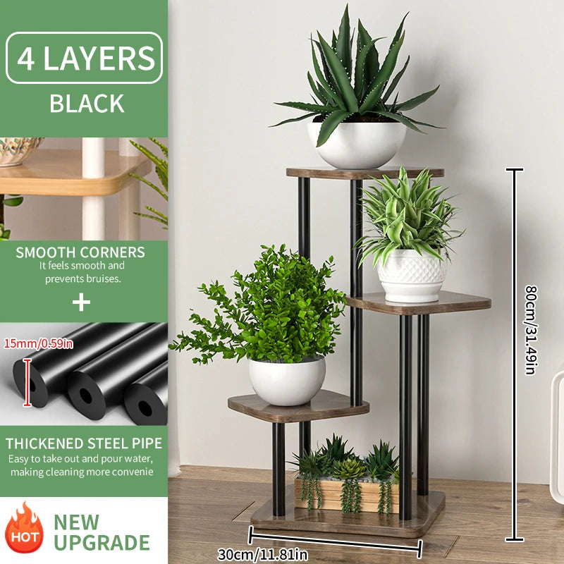 Multi-Level Flower Pot Storage & Display Shelf