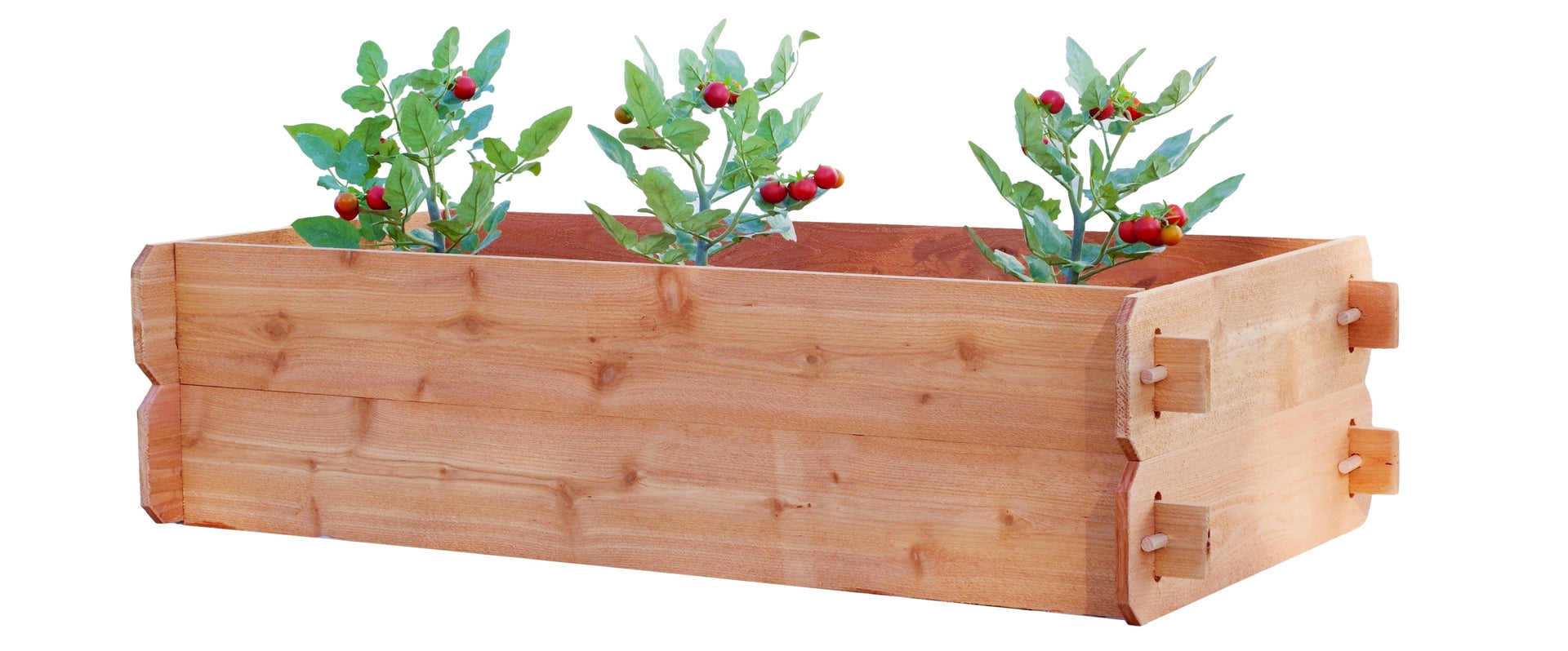 Gardens Raised Garden Bed Kit Double Deep (Two 2x4) Select Cedar