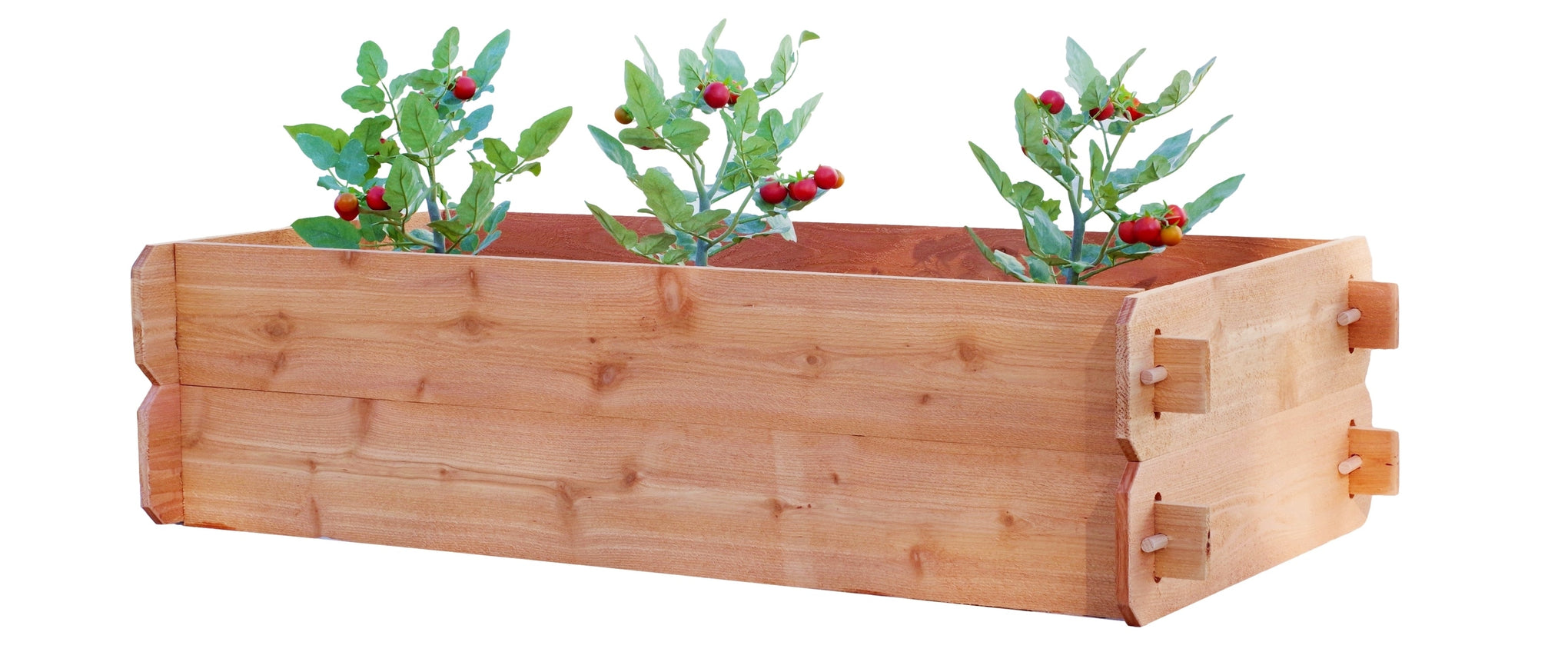 Gardens Raised Garden Bed Kit Double Deep (Two 2x4) Select Cedar