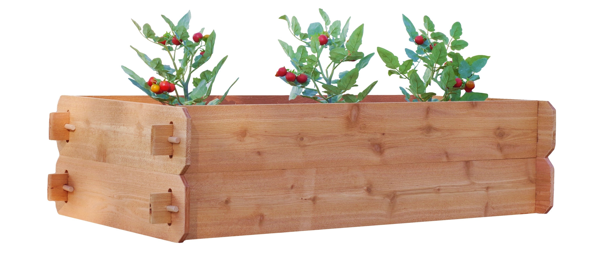 Gardens Raised Garden Bed Kit Double Deep (Two 2x4) Select Cedar