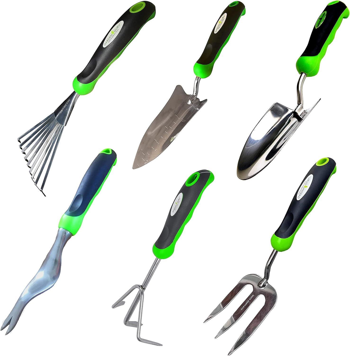 Stainless Steel 6 Piece Gardening Tool Set with Hand Tools