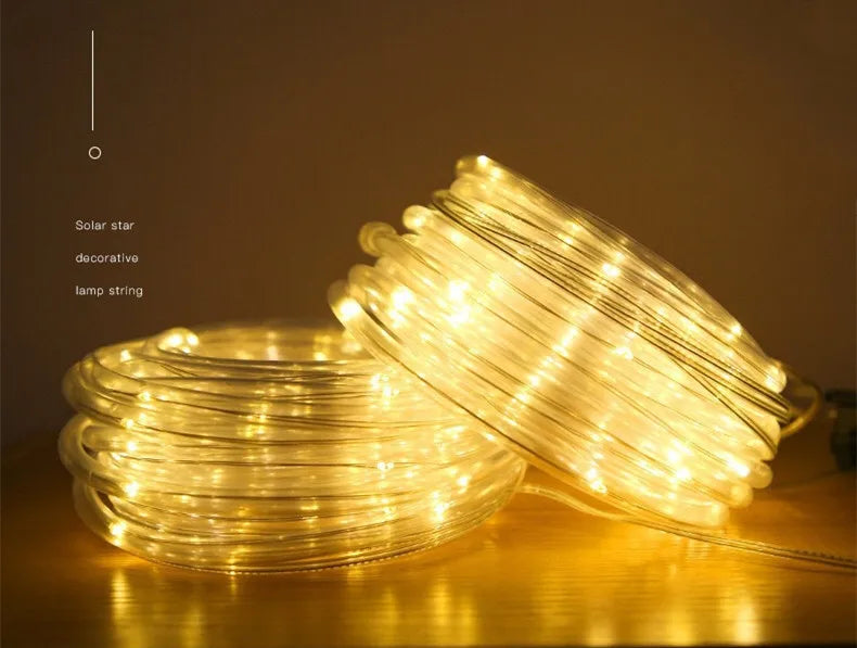 LED Solar Strip Rope Fairy Lights