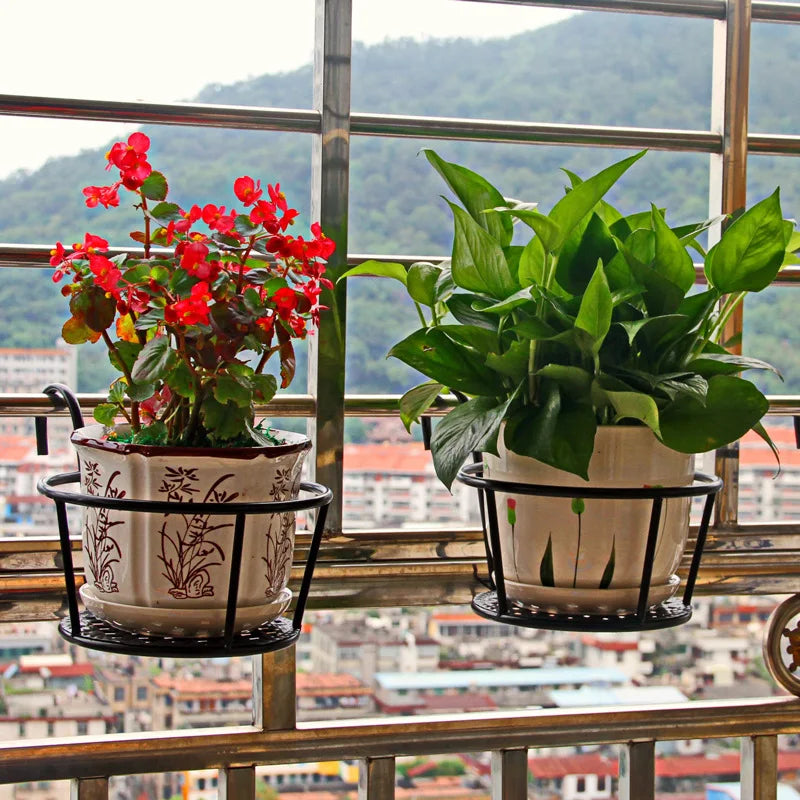 Iron Art Hanging Flower Pots 1/2/3 Pack