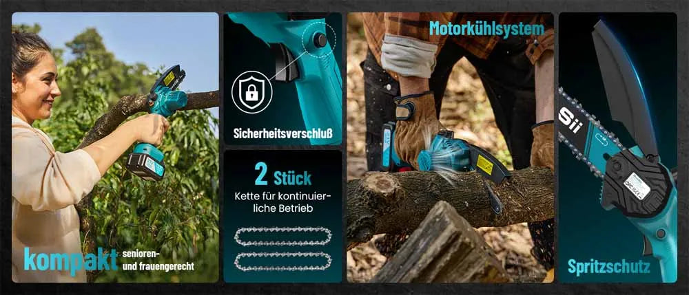 SEESII 6''Cordless Mini Chainsaw
