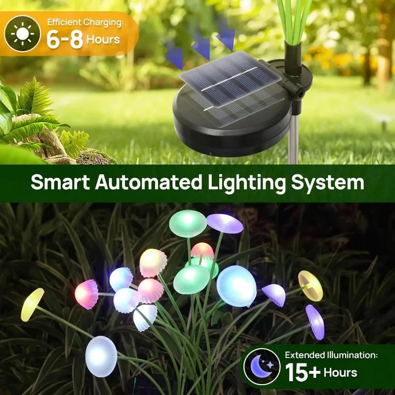 LED Solar Mushroom Garden Lights