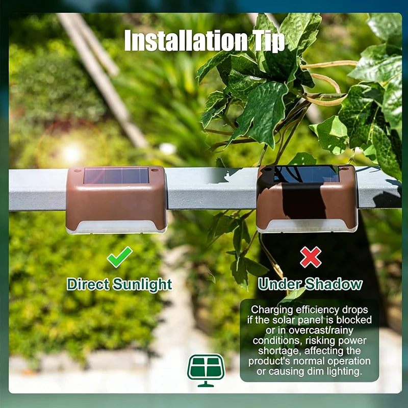 Solar Deck Lights 4/8/12Pcs