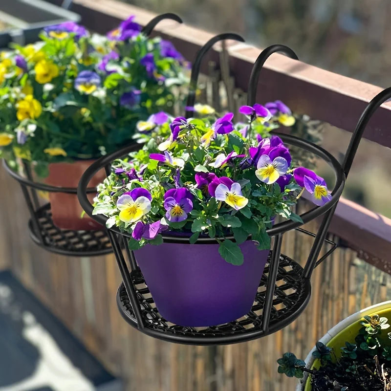 Iron Art Hanging Flower Pots 1/2/3 Pack