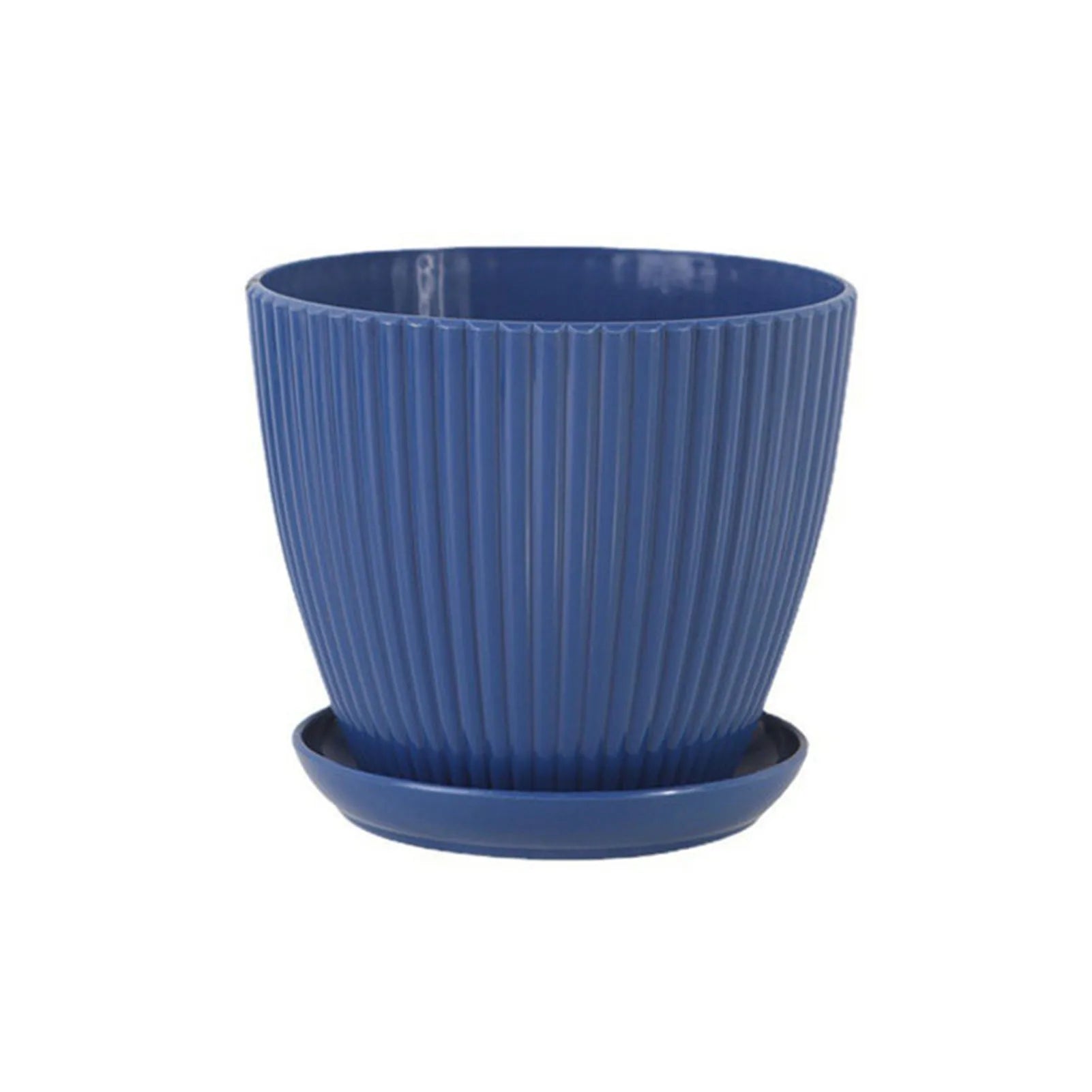 Round Flower Pots with Trays
