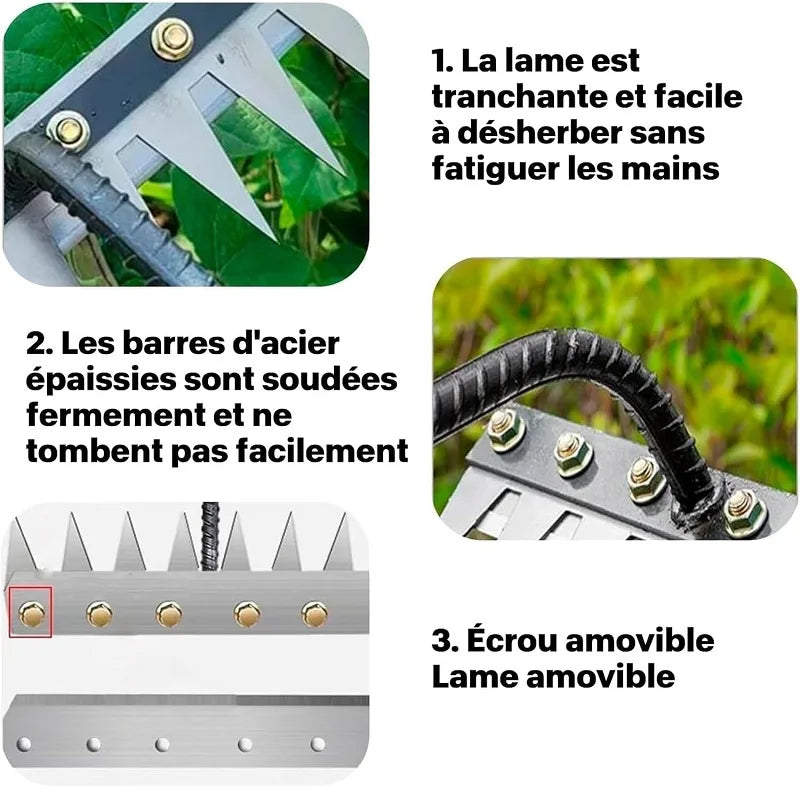 Garden Weeding Rake 5/6/7/8 Teeth