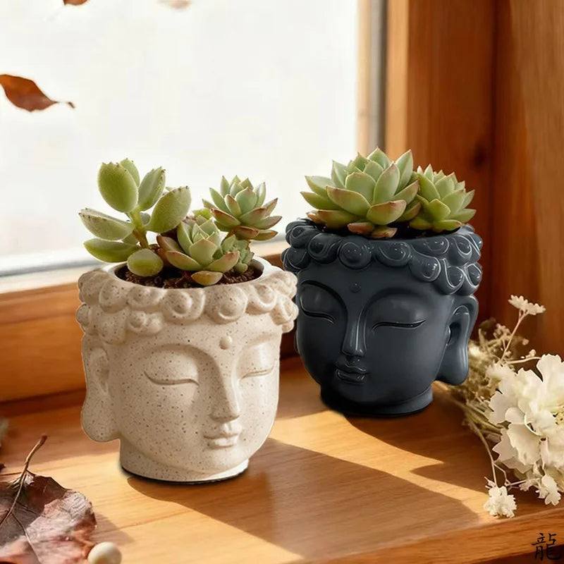 Creative Buddha Statue Flower Pot