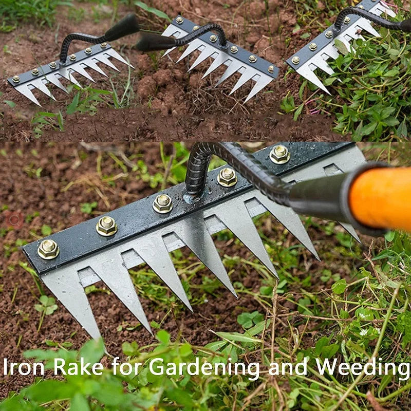 Garden Weeding Rake 5/6/7/8 Teeth