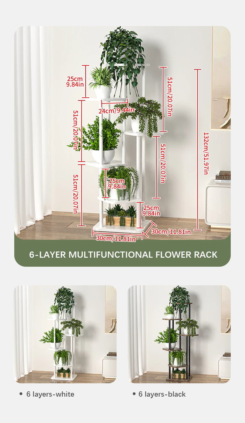 Multi-Level Flower Pot Storage & Display Shelf