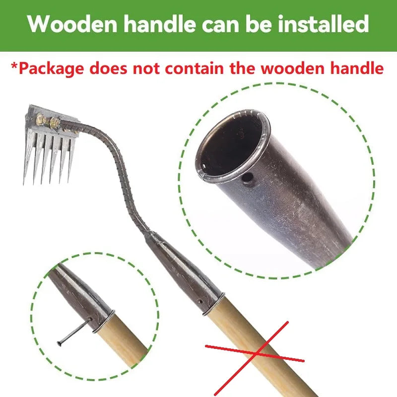 Garden Weeding Rake 5/6/7/8 Teeth