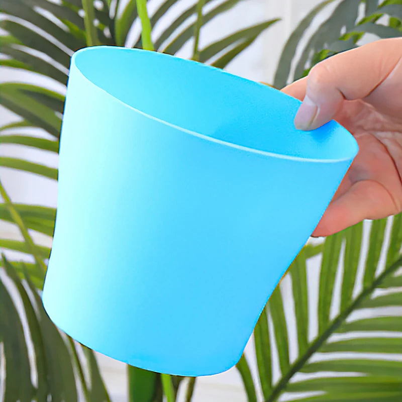 Plastic Flower Pots with Trays