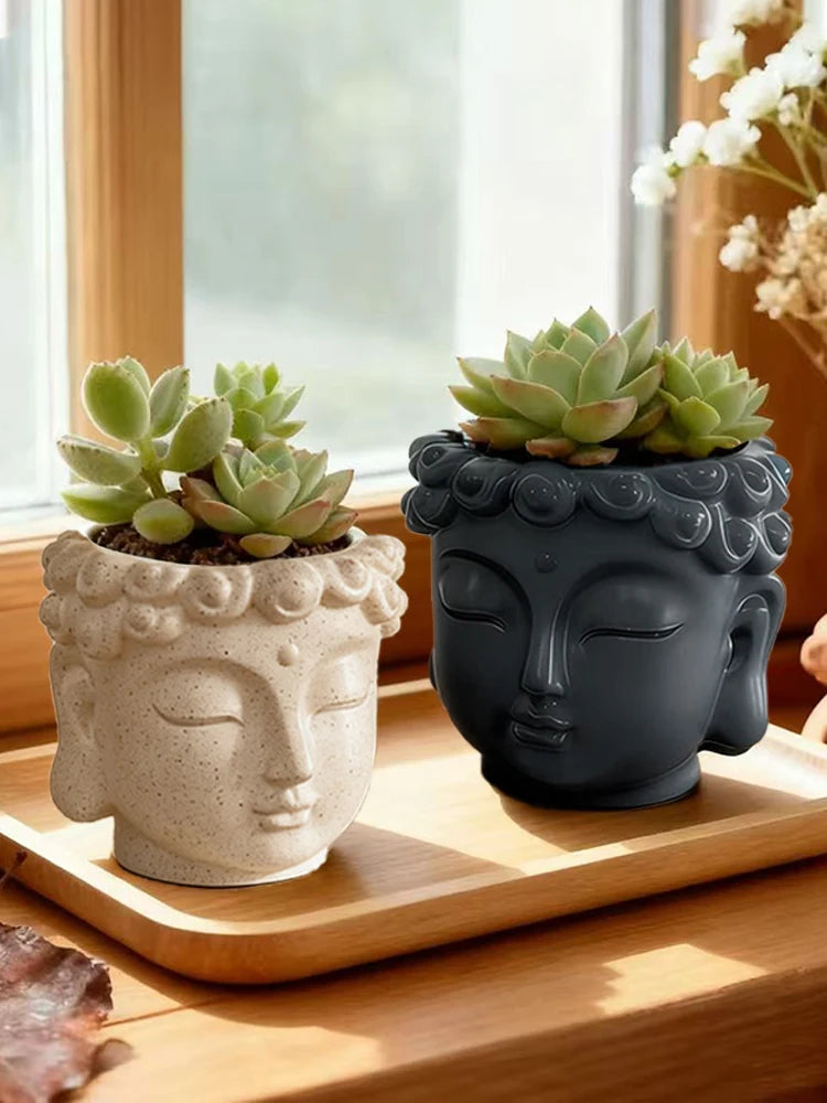 Creative Buddha Statue Flower Pot