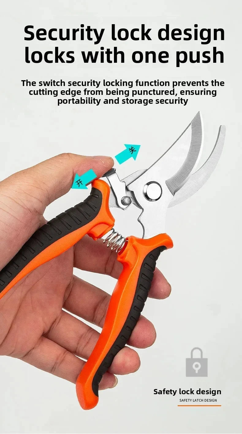 190mm Stainless Steel Pruning Shears