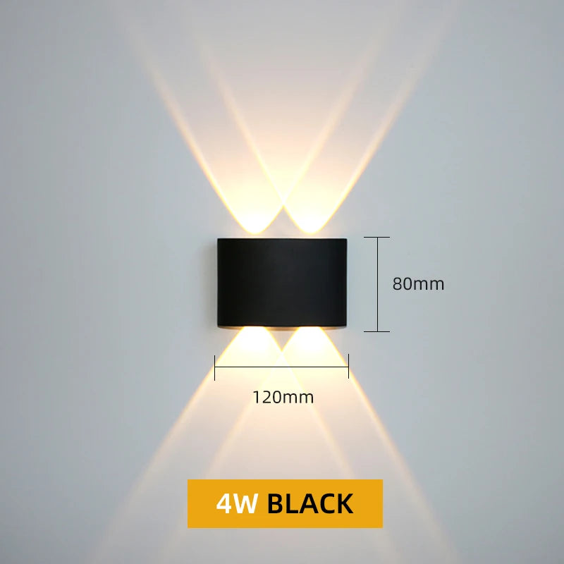 Aluminum LED Wall Lamp IP65 Waterproof