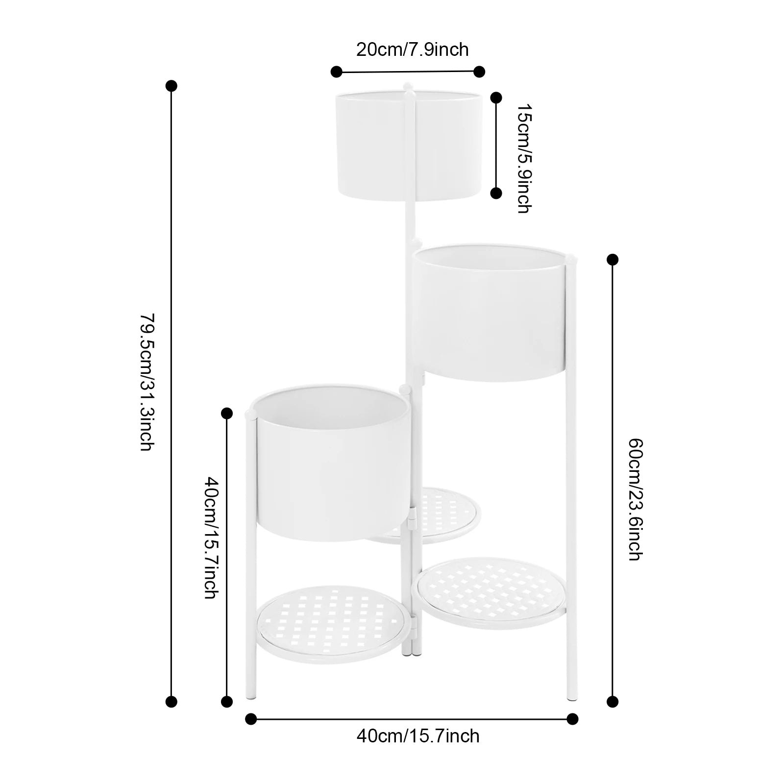 3-Tier Corner Plant Stand
