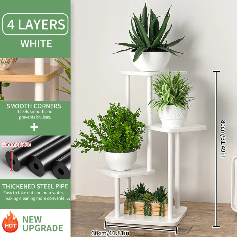 Multi-Level Flower Pot Storage & Display Shelf