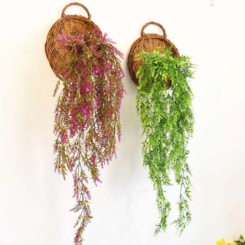 Handmade Wicker Rattan Wall Planter