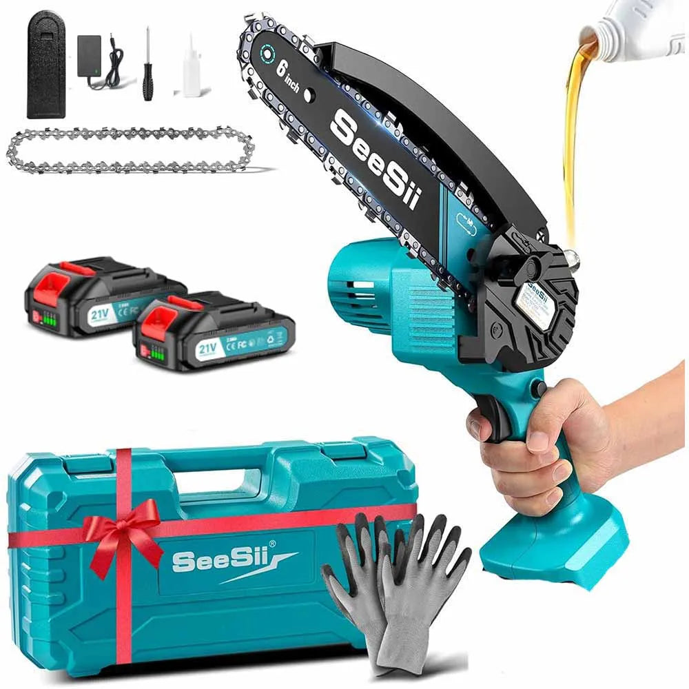 SEESII 6''Cordless Mini Chainsaw