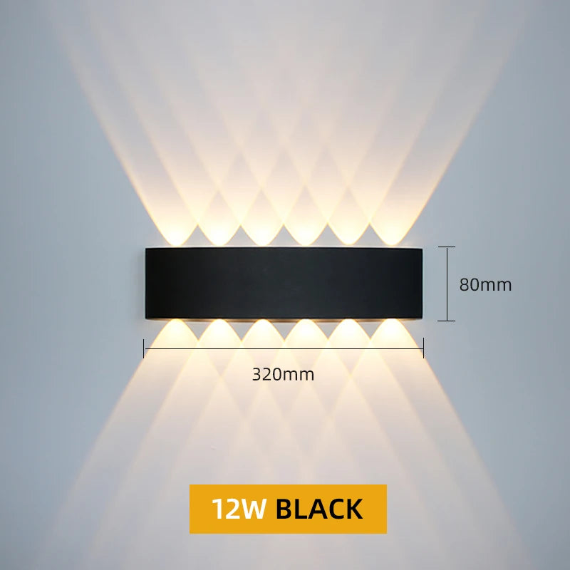 Aluminum LED Wall Lamp IP65 Waterproof