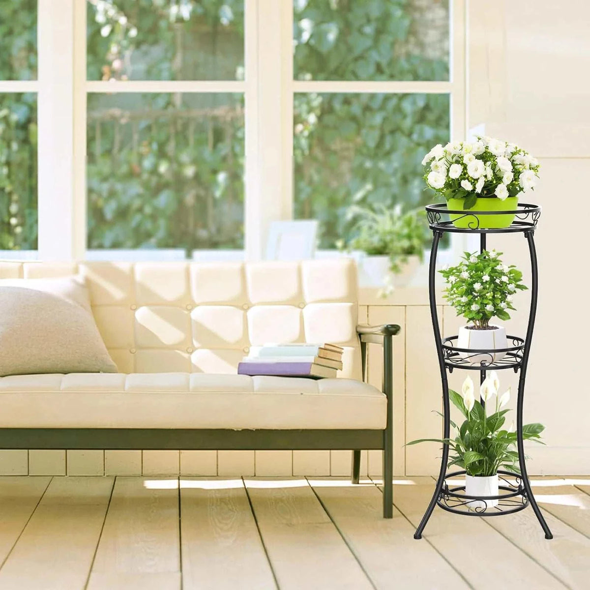 Corner Flower Pot Display Rack for Home & Office