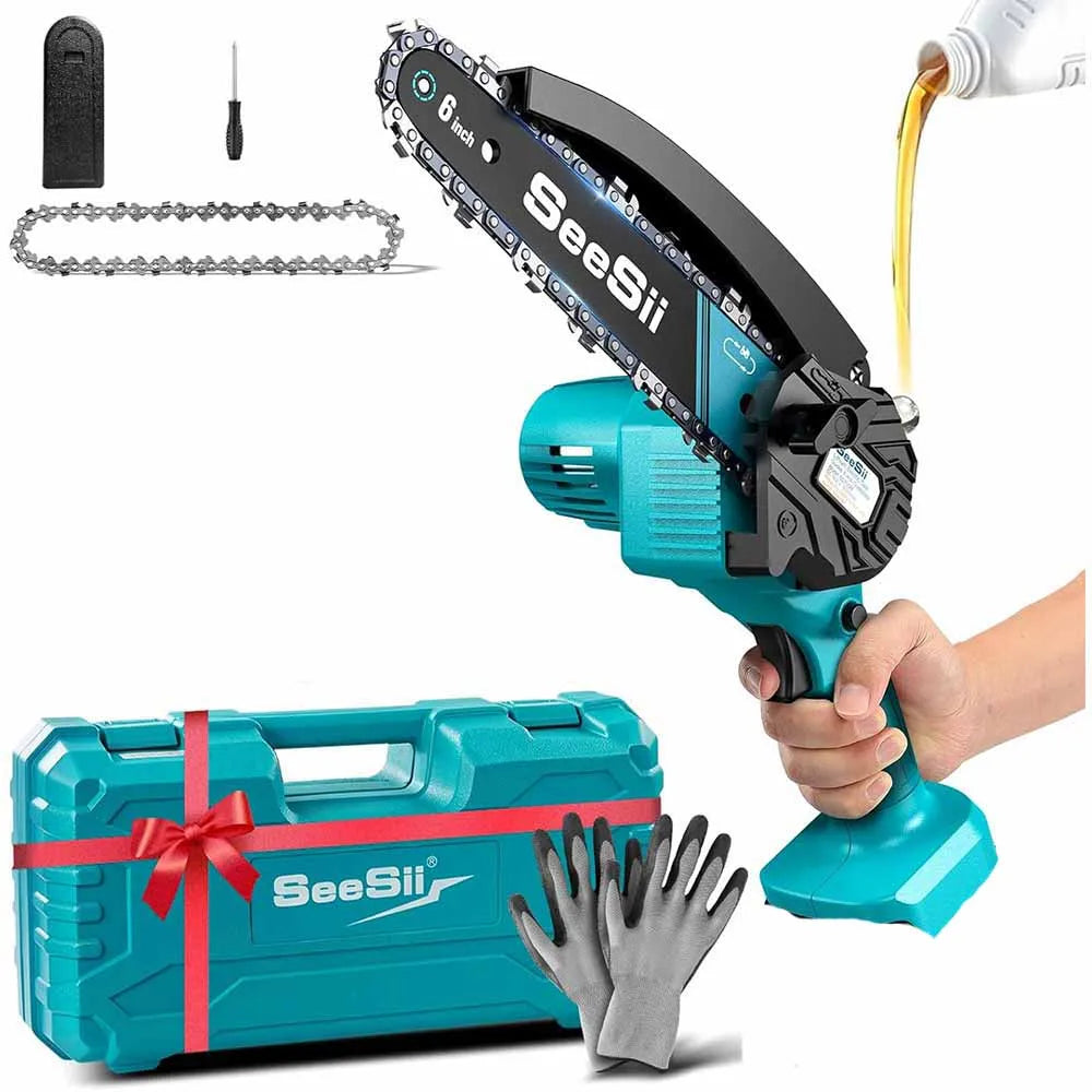 SEESII 6''Cordless Mini Chainsaw