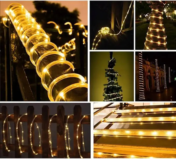 LED Solar Strip Rope Fairy Lights