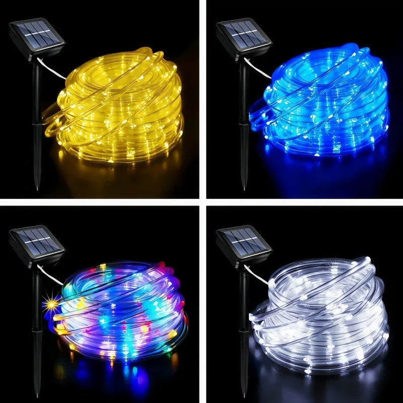 LED Solar Strip Rope Fairy Lights