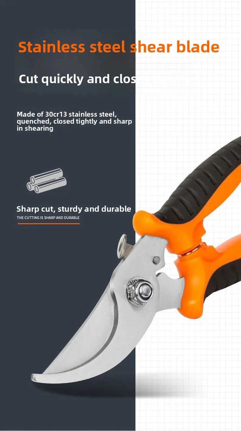 190mm Stainless Steel Pruning Shears