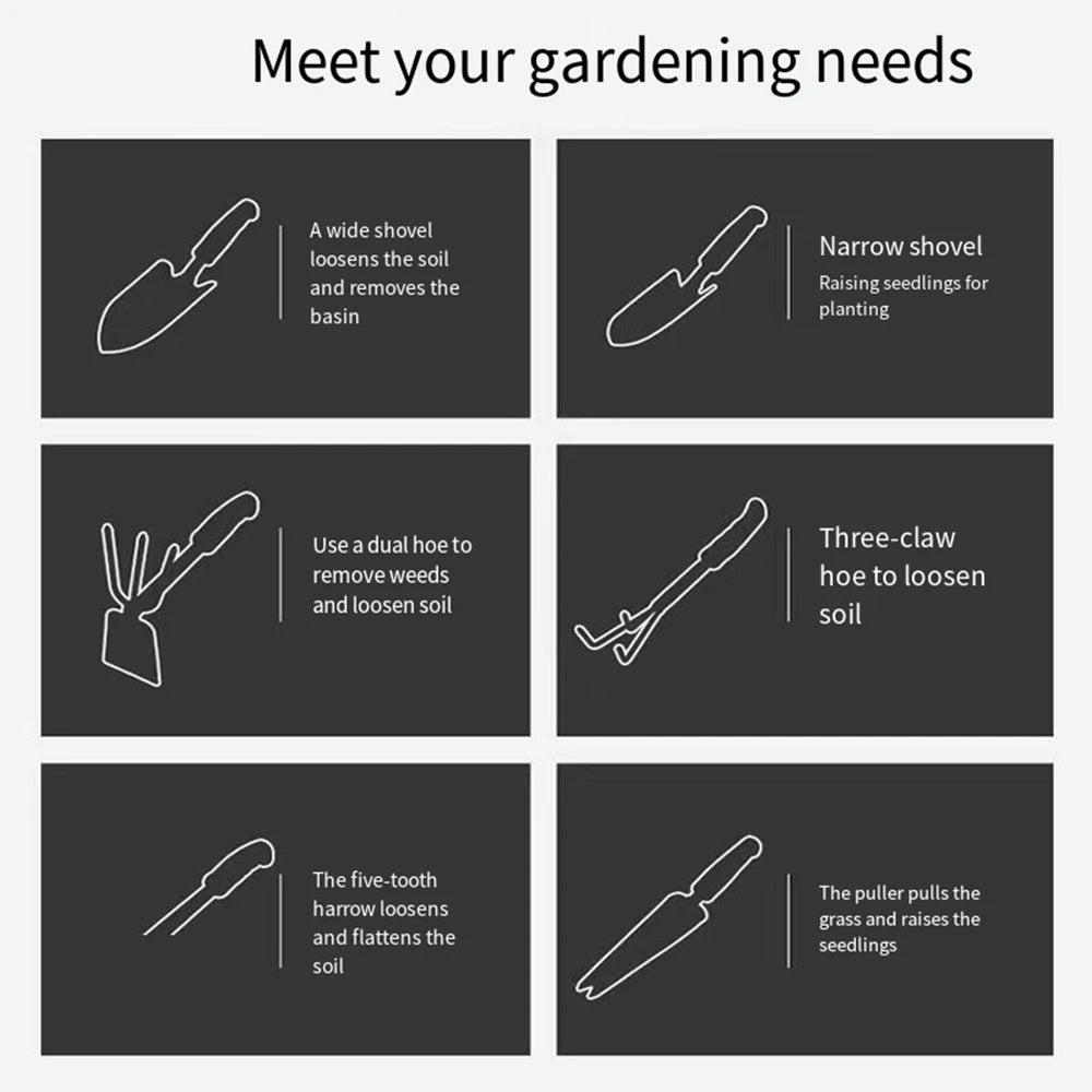 Garden Hand Shovel Rake Set |