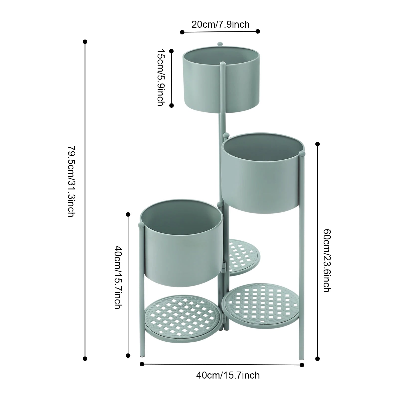 3-Tier Corner Plant Stand