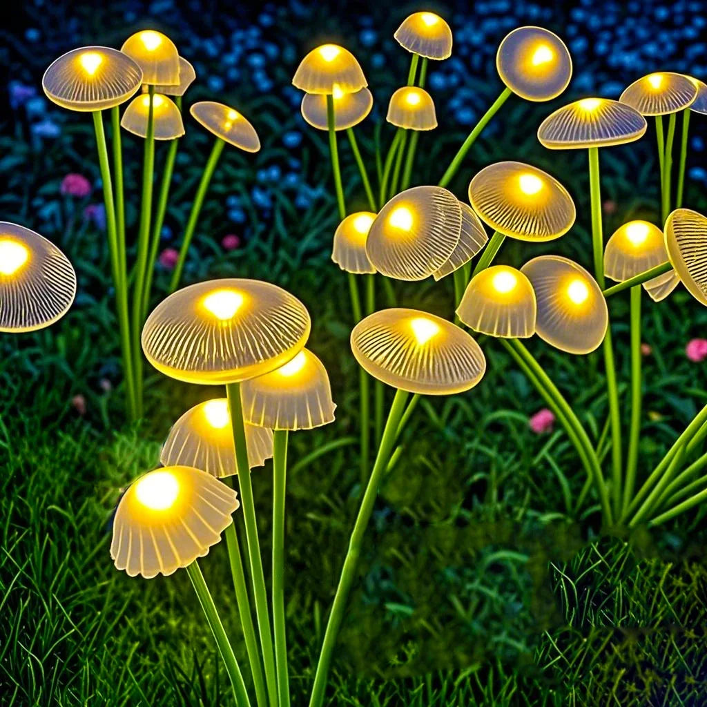 LED Solar Mushroom Garden Lights