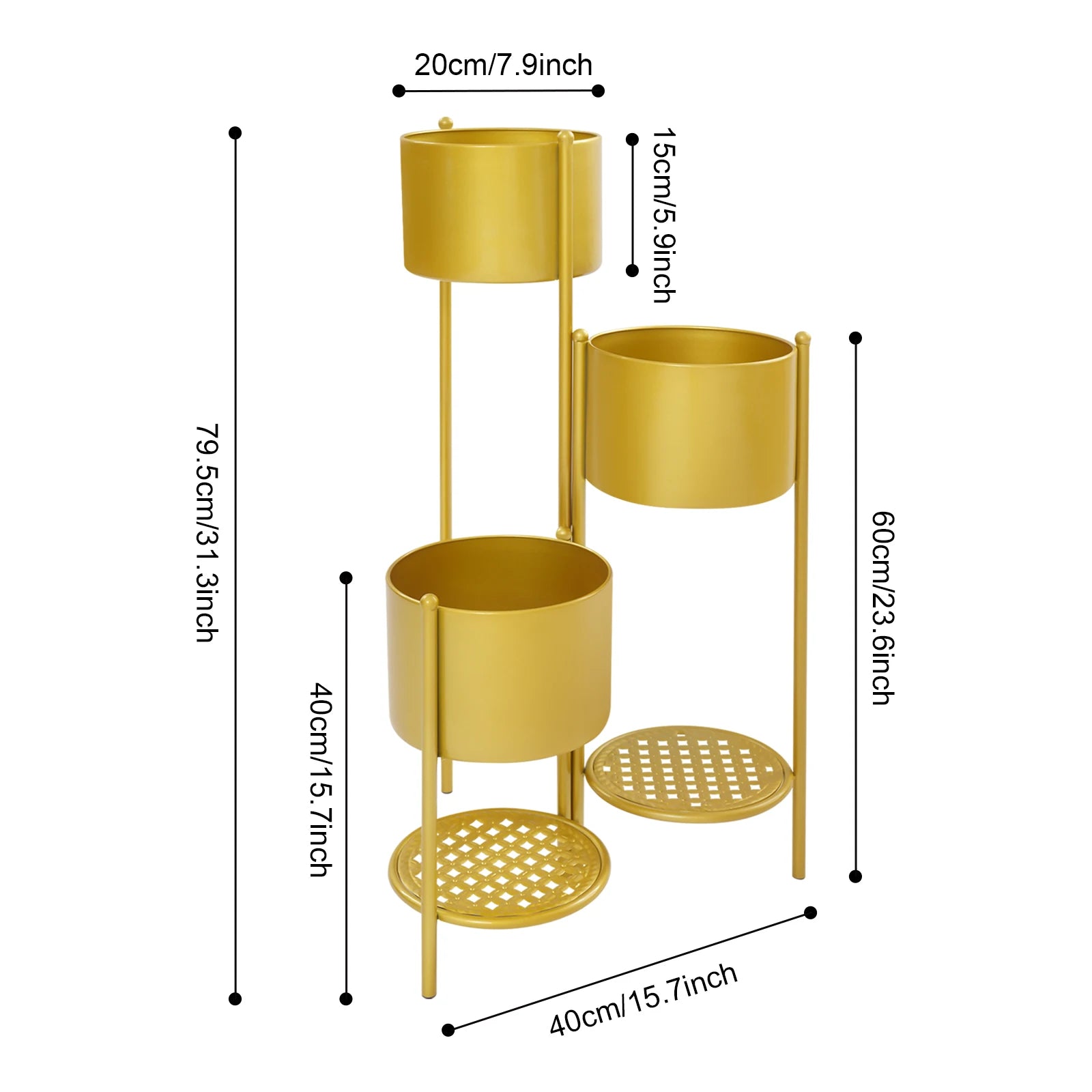 3-Tier Corner Plant Stand