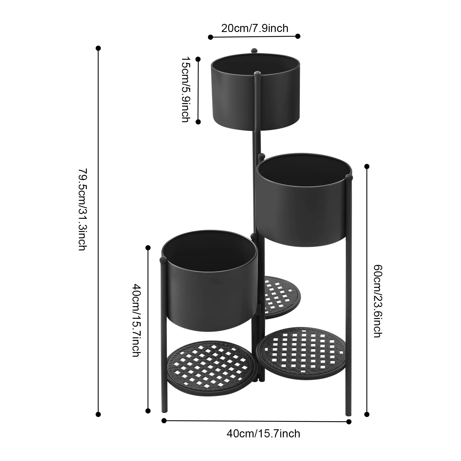 3-Tier Corner Plant Stand