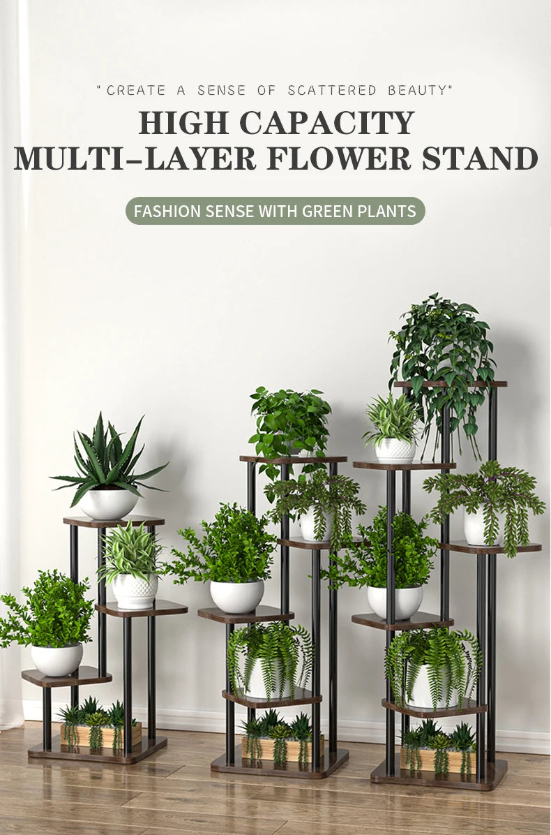 Multi-Level Flower Pot Storage & Display Shelf