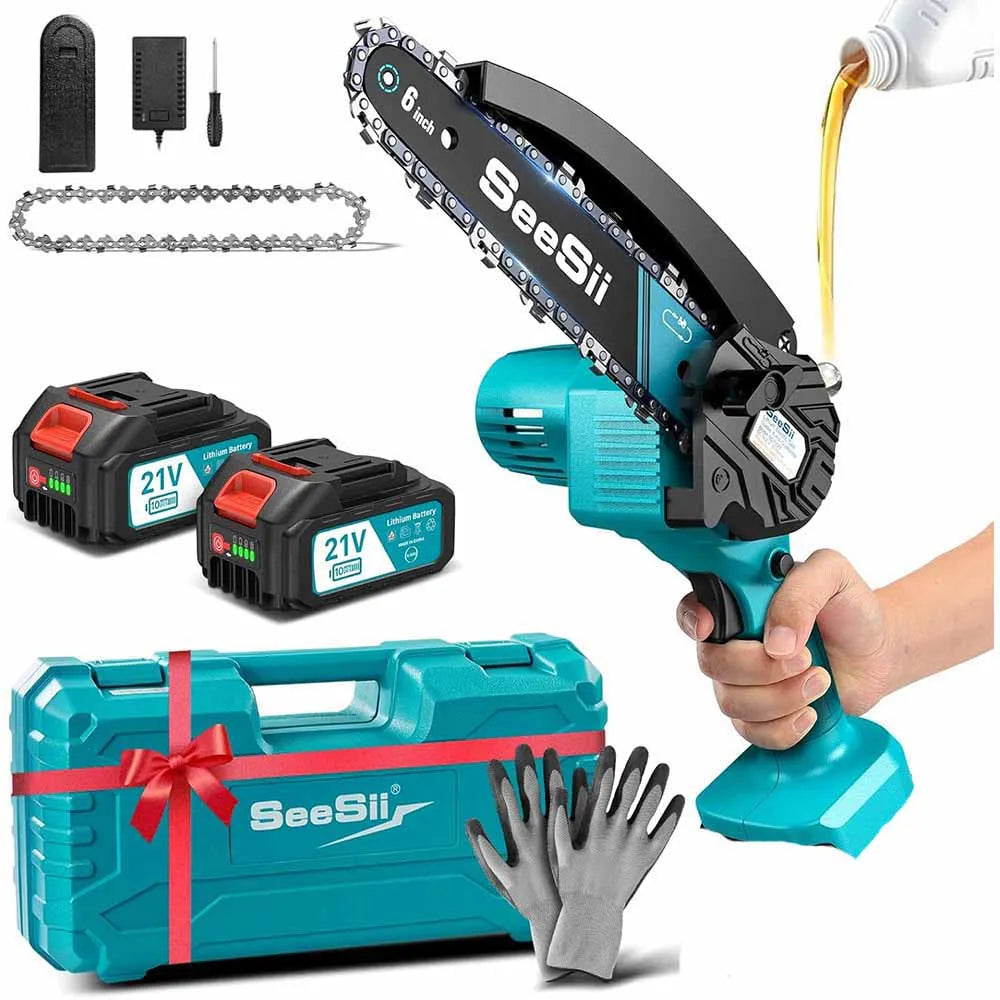 SEESII 6''Cordless Mini Chainsaw