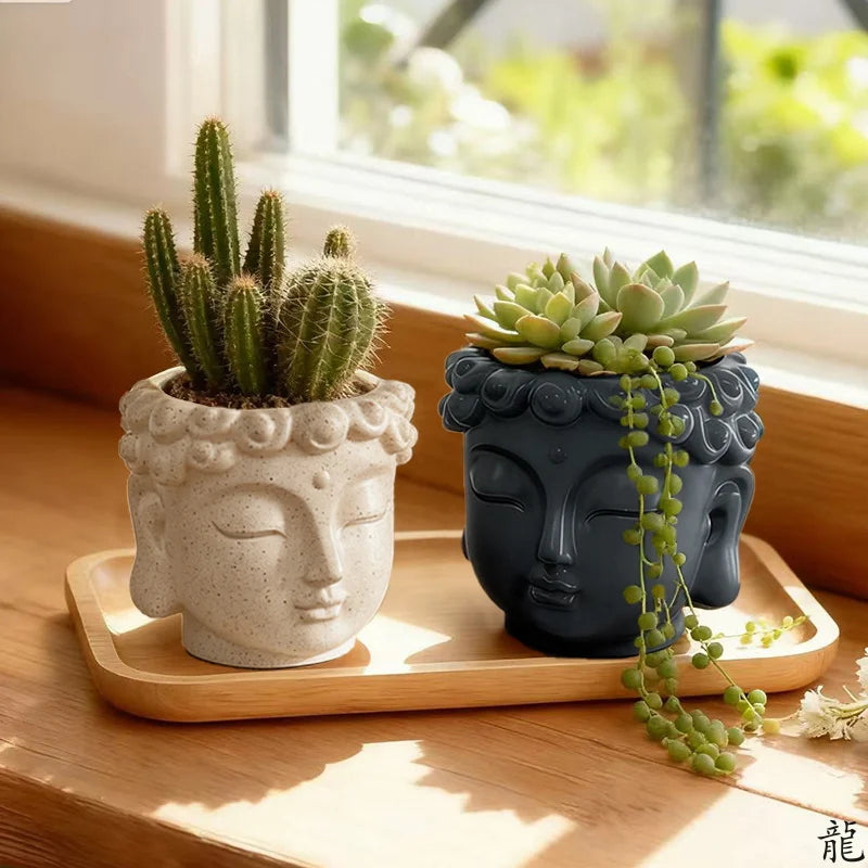 Creative Buddha Statue Flower Pot