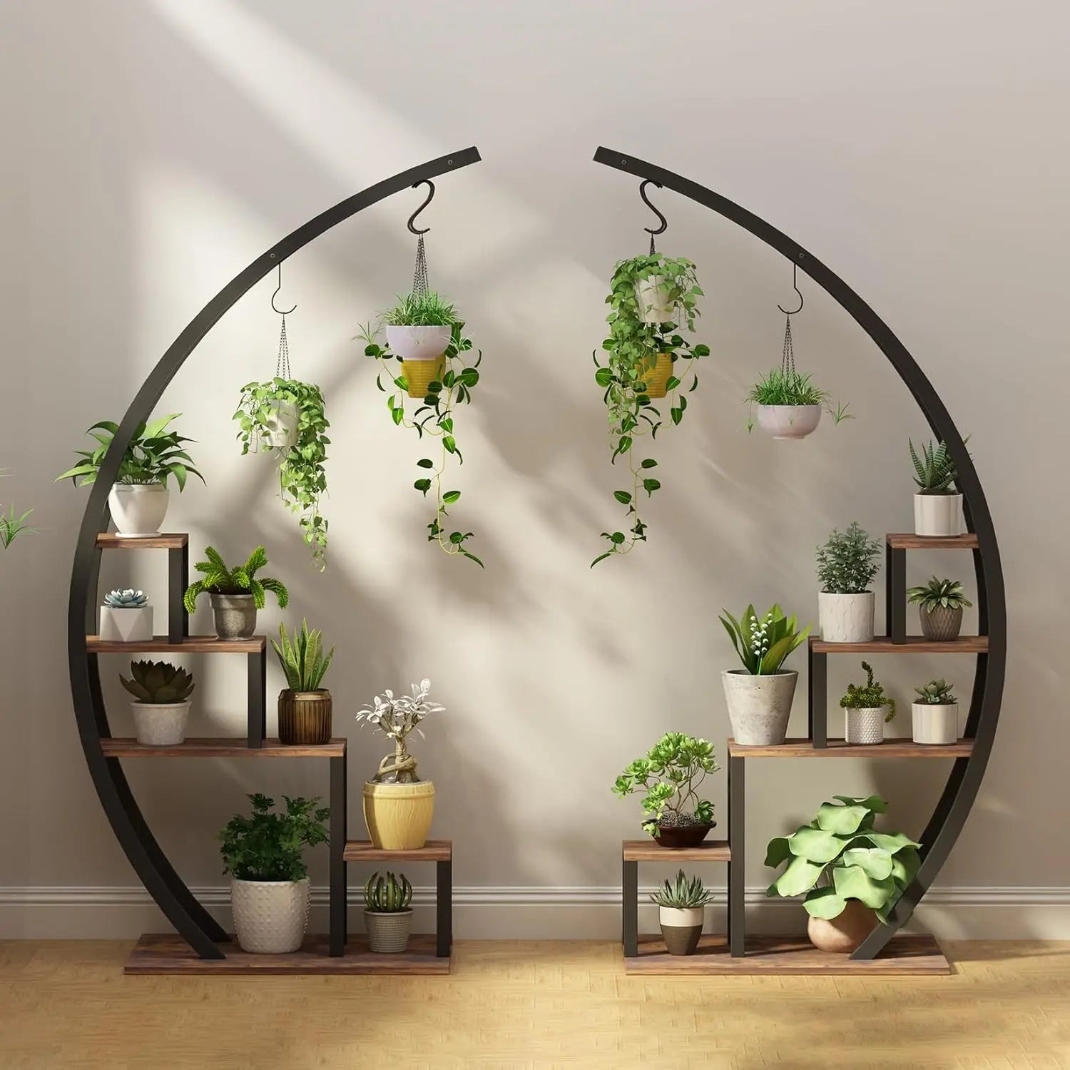 2Pcs 5-Tier Metal Plant Stand