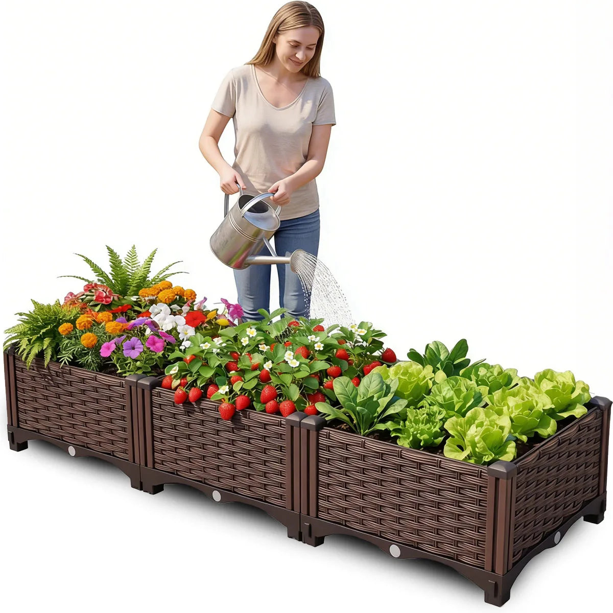 Rectangular Raised Garden Bed Kit