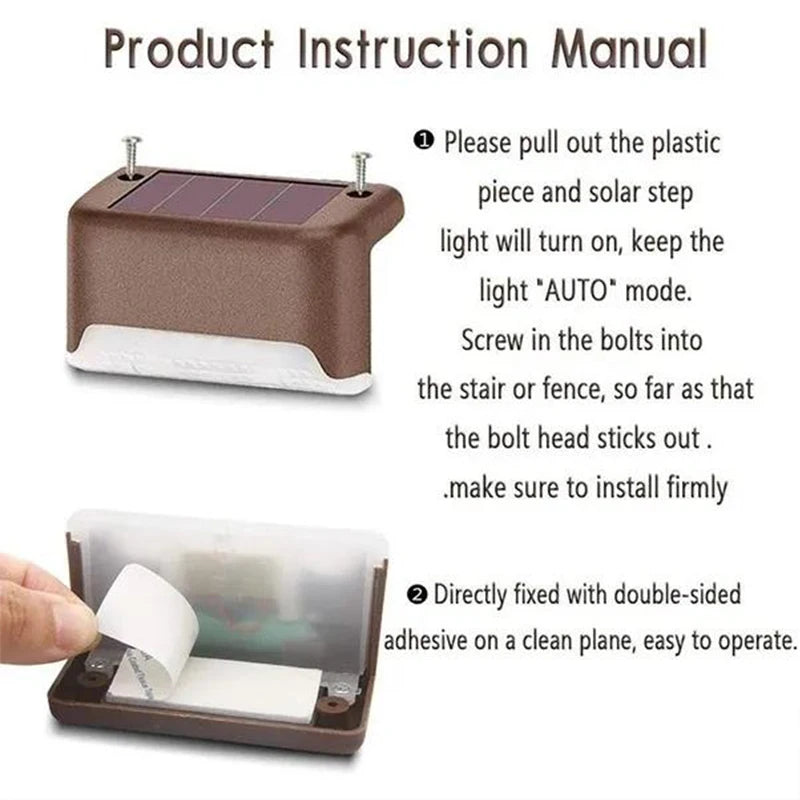 Solar Deck Lights 4/8/12Pcs