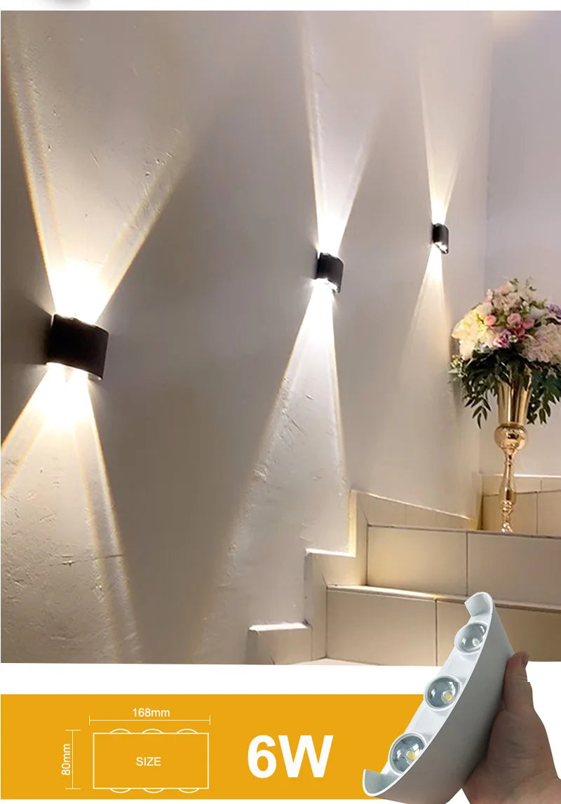 Aluminum LED Wall Lamp IP65 Waterproof