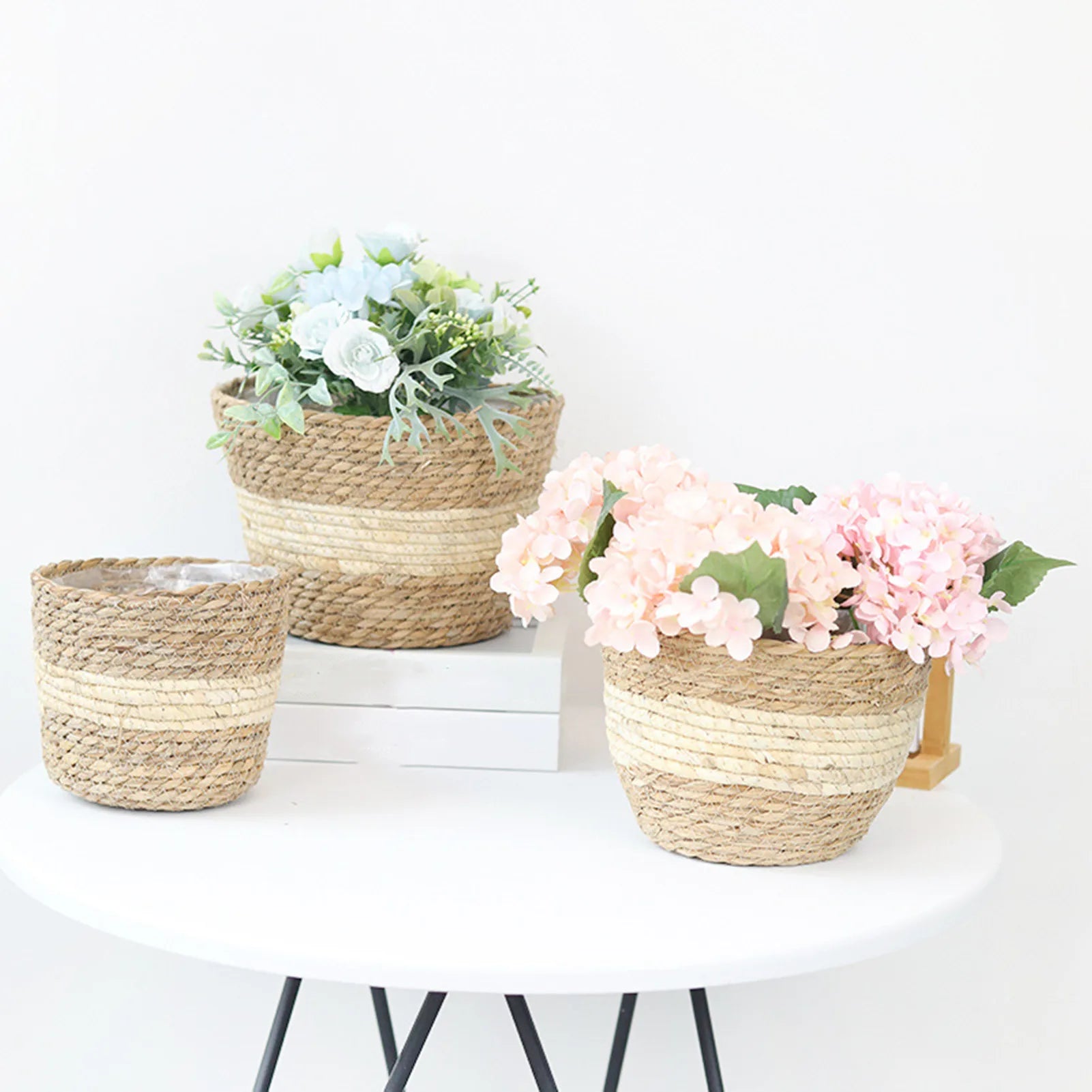 Straw Woven Plant Pot Basket