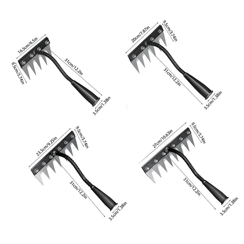 Garden Weeding Rake 5/6/7/8 Teeth