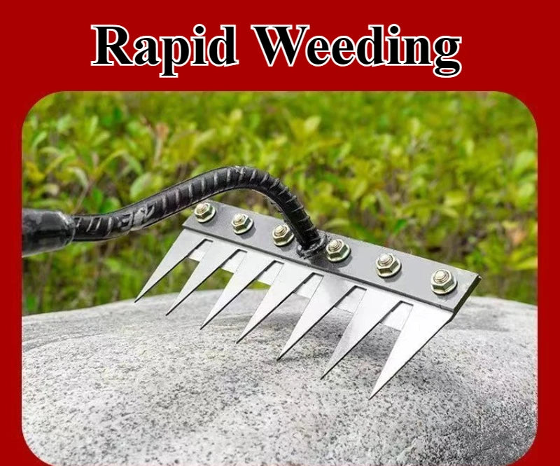 Garden Weeding Rake 5/6/7/8 Teeth