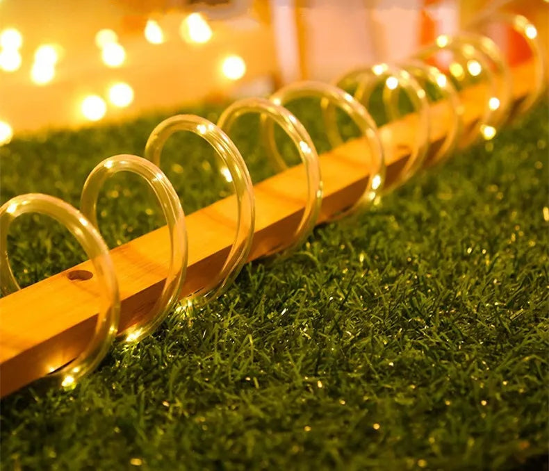 LED Solar Strip Rope Fairy Lights
