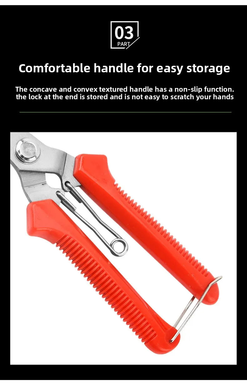 190mm Stainless Steel Pruning Shears